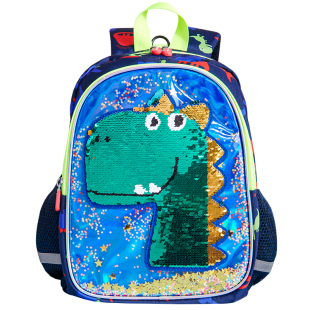幼儿园书包男孩恐龙亮片变色小中大班男孩背包男生防走失儿童背包