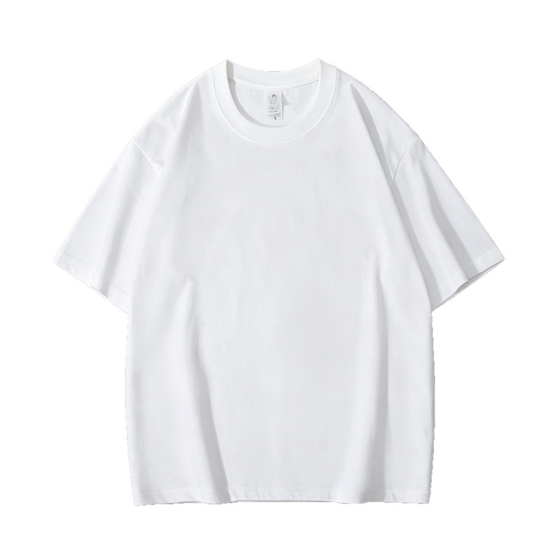 音你而来张新成同款衣服白色纯棉T恤重磅厚实短袖宽松上衣男女款