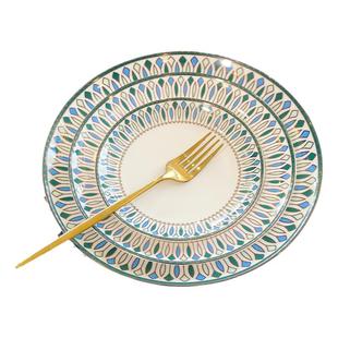 678英寸菜盘家用骨瓷盘子高级感大饭盘10个装轻奢陶瓷碟子25新款