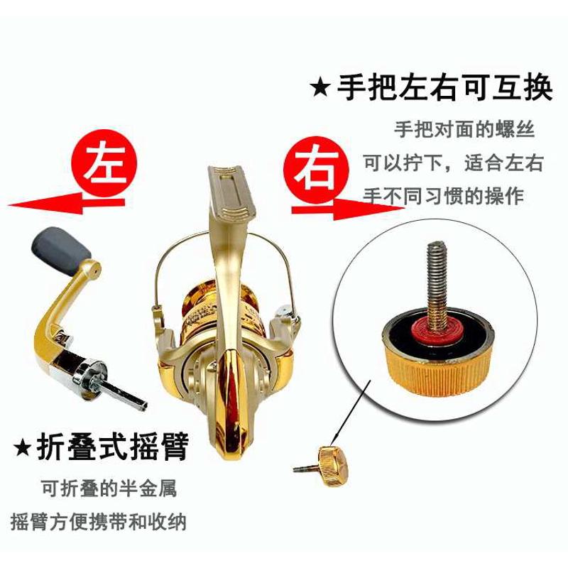 古梵鱼轮 鱼线轮渔线轮纺车轮 全系列金属芯矶钓路亚海竿钓渔轮子
