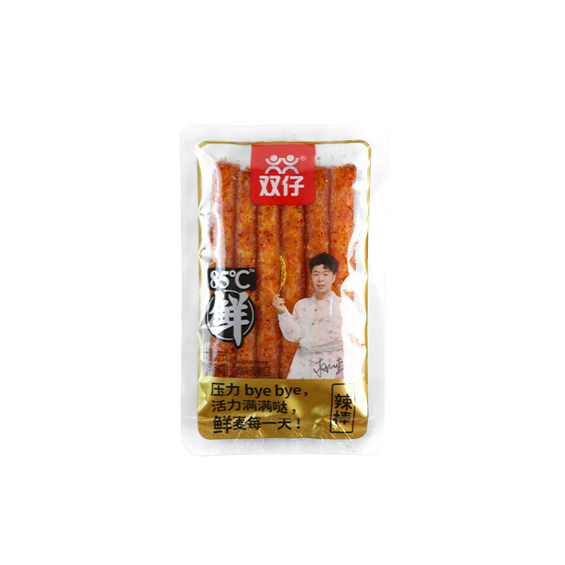双仔辣条85°C鲜辣棒湖南特产麻辣面筋童年辣条独立小包装零食