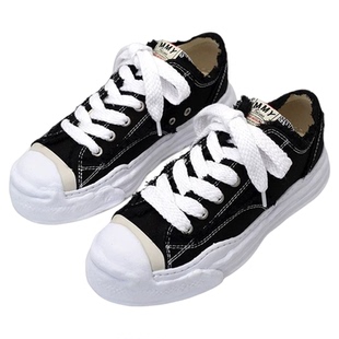 2026三原康裕开口笑溶解鞋厚底毛边帆布板鞋余文乐小众鞋原创MMY