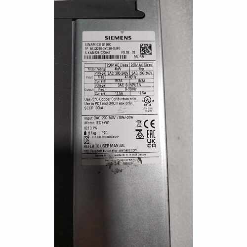 议价几乎全新西门子变频器6SL32203YC200UF维修