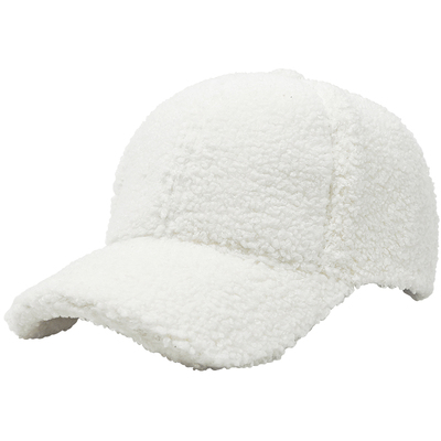 冬季时尚百搭羊羔毛棒球帽女