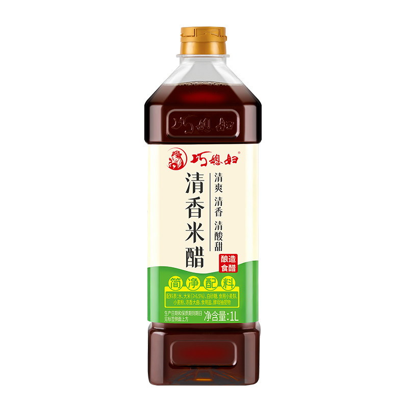 巧媳妇1L零添加清香米醋0添加酿造酸甜醋香家用炒菜凉拌官方正品