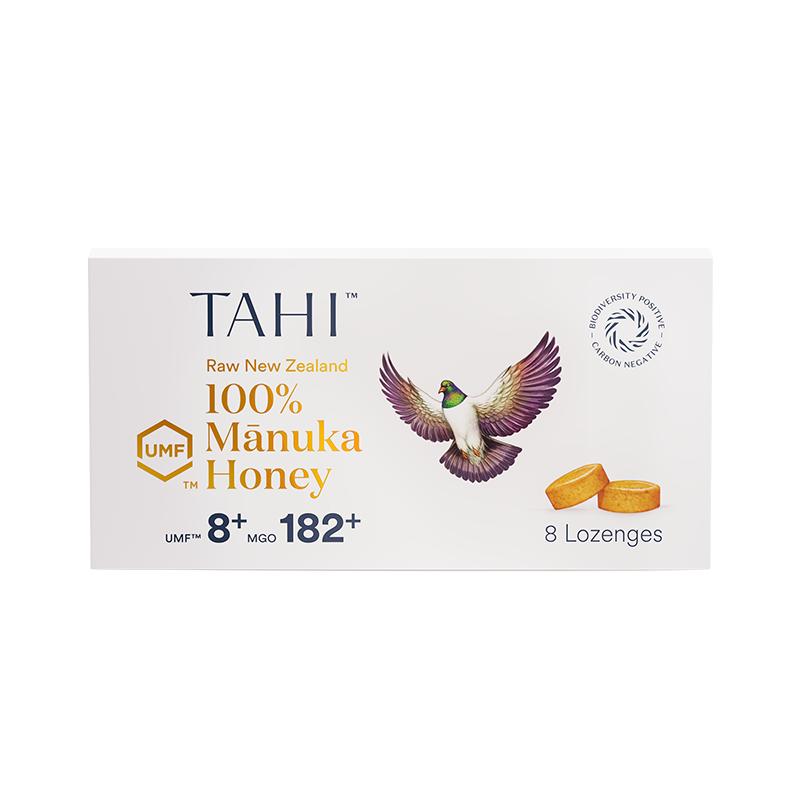 TAHI纯正麦卢卡UMF8+蜂蜜润喉糖/8粒100%浓缩新西兰进口糖果含片