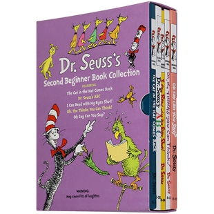 苏斯博士入门故事书2 Dr. Seuss 2nd Beginner Book 精装进口英文原版绘本 经典系列第二辑 戴高帽的猫 5个故事 廖彩杏书单
