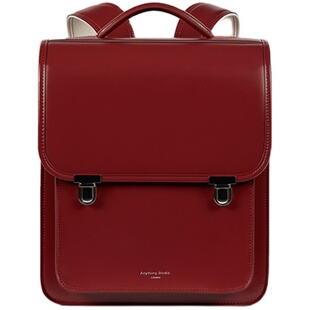 AnythingStudio小学生护脊书包初中生减负女英伦背包日本日式防水