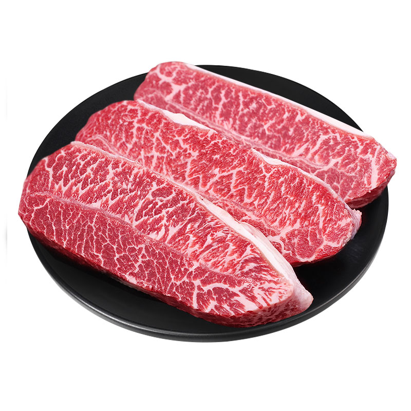 澳洲原切板腱牛排整条代切安格斯谷饲牛扒健身减肥牛肉商用批发