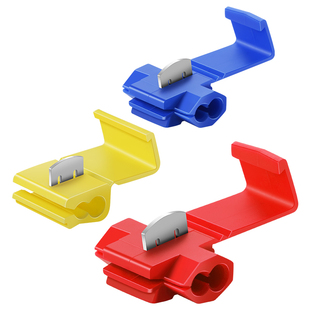 免剥线快速接线端子线夹蓝色电线连接器线卡子免剥分接线器50只装