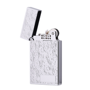玛杜罗全铜煤油打火机男士高端精密雕刻唐草朗声个性定制砂轮响铜