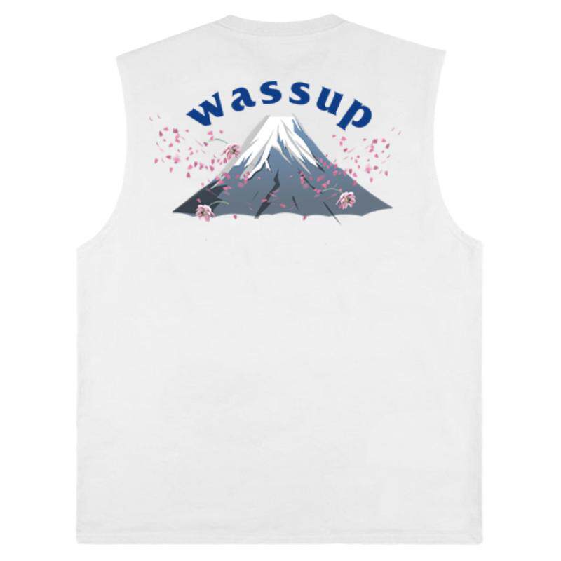 WASSUP正品背心无袖男女同款纯棉