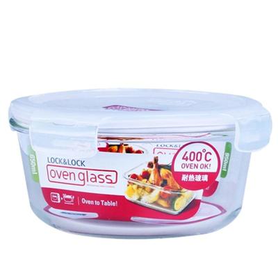 乐扣乐扣圆形耐热微波炉玻璃饭盒