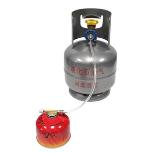 家用石油液化气体充卡式炉丁烷气罐两用户外丙烷扁气罐充气转接头