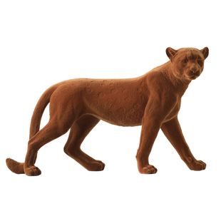 轻奢豹子摆件客厅玄关酒柜装饰高级感小众艺术家居乔迁开业礼物