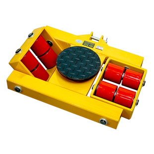 沪工搬运坦克车小地牛地坦克180度旋转重物移位器6T/8/12吨钢胶轮