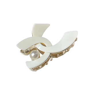 气质小香风抓夹女高级感中号发饰夹子半扎发夹轻奢小众设计鲨鱼夹