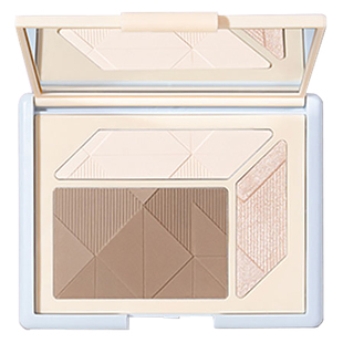 稚优泉高光阴影修容盘修容一体盘鼻影侧影粉两用哑光高光三合一