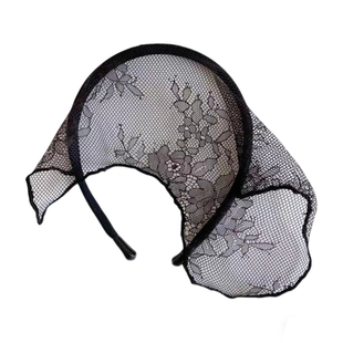 易梦玲同款~蕾丝面罩性感网红半遮脸面具万圣节cos装扮道具发饰女