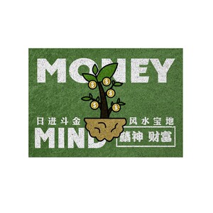 是块风水宝地创意涂鸦风简约地垫
