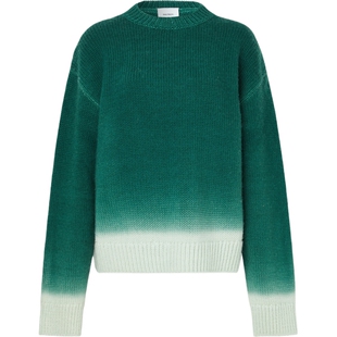 【折扣】HALFBOY 男女同款秋冬渐变色羊毛毛衣针织衫