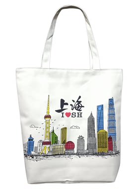 东方明珠上海环保旅游帆布购物袋
