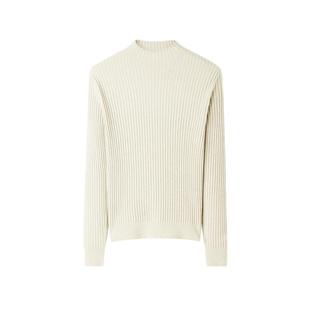 HLA/海澜之家含绵羊毛针织衫24秋新纯色半高领通勤风保暖毛衣女装