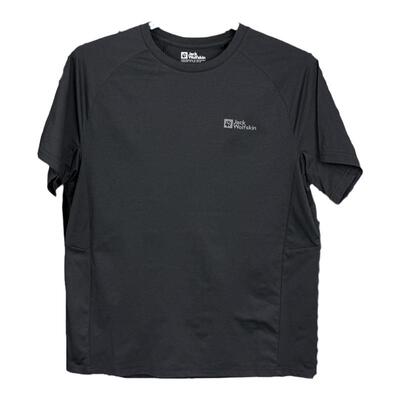 春夏福利款Jack Wolfskin狼爪户外男透气速干圆领短袖T恤5824151