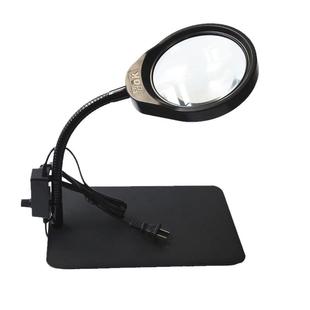 PD-032C台式带灯放大镜检测维修焊接织补展示大视野白玻10倍20倍