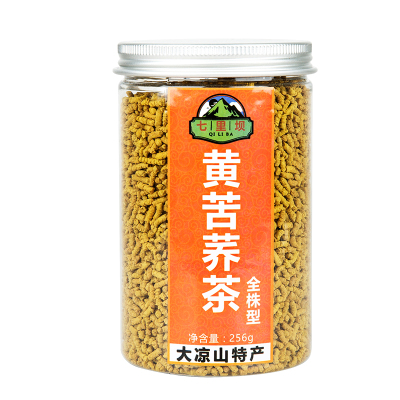 七里坝黄苦荞茶全株型大凉山特产