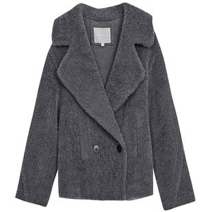 MEDECOO/墨蒂珂2024冬季新款时尚圈圈毛短大衣羊毛呢外套MID20104