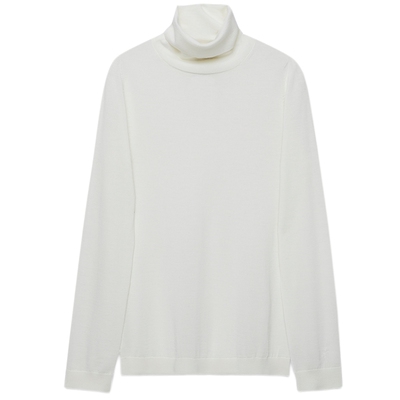 FALCONERI女士经典百搭高领修身长袖山羊绒毛衣休闲针织衫DML261V