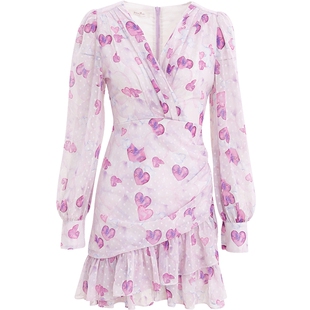 sincethen茱丽叶的诗法式碎花连衣裙女夏高级感小个子度假茶歇裙