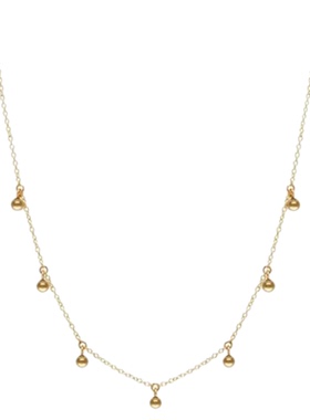 镀真金四芒星饰品金色五角星吊坠多层项链简约闪亮锆石坠饰项链女