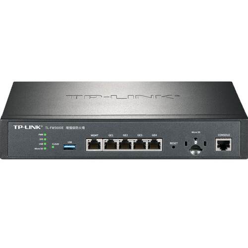 普联TP-LINK TL-FW5600E增强级防火墙全千兆5网口三层路由器网关网桥NAT上网行为管理反病毒入侵防御攻击防护