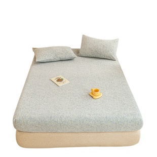 牛奶绒床笠单件冬季加绒保暖床罩135x190x150定制任意尺寸床垫套