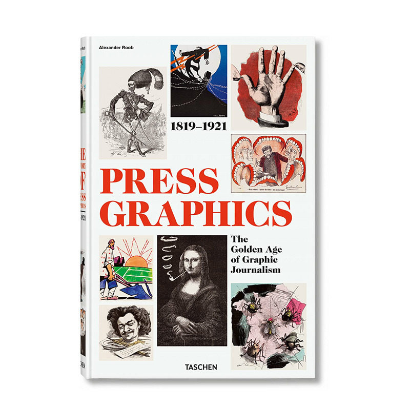 【现货】英文原版 新闻媒体平面绘图史 1819–1921 History of Press Graphics. 1819–1921 字体图案标志平面设计 正版进口书籍