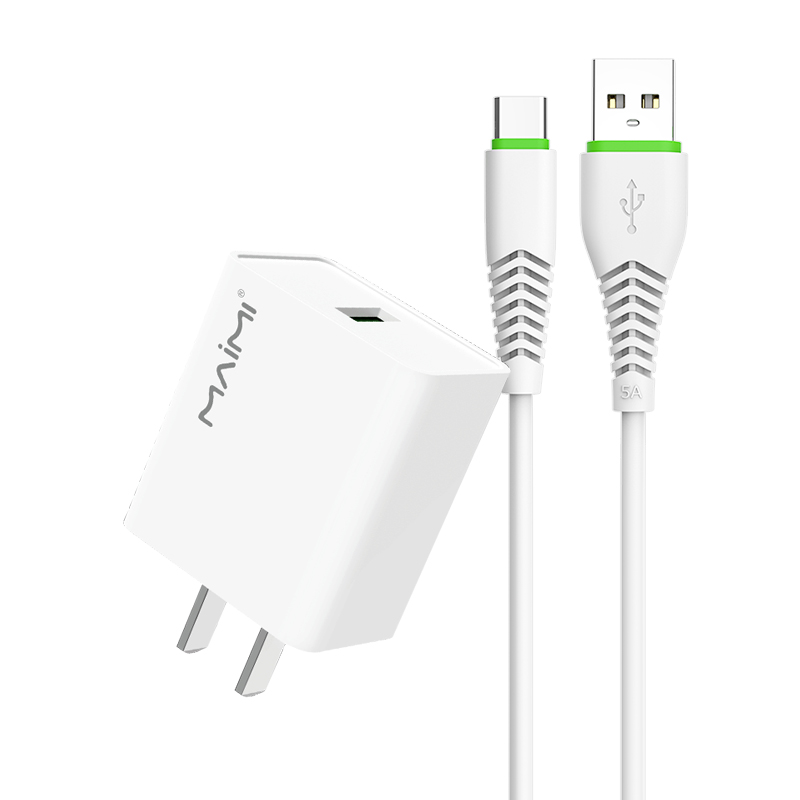 麥靡K1全兼容5A適用安卓TypeC通用快充QC3.0充電器VO雙引擎閃手機充電套裝批.發(fā)平板iPad通用usb智能高速藍牙