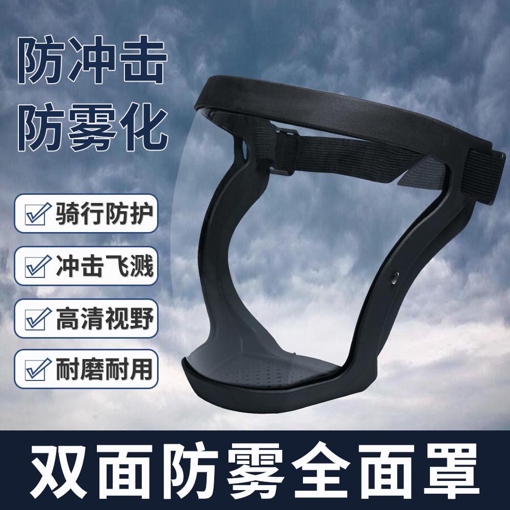 打药防护面罩电焊切割防打磨头罩透明护脸防尘全脸防护面屏