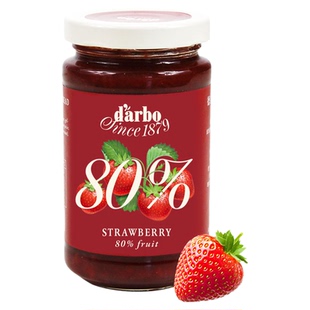 【进口】奥地利德宝果优选草莓果酱看得见的果肉80%果肉含量