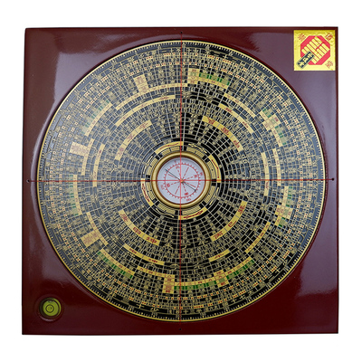 罗盘高精度专业铜面综合指南针三元三合盘综合盘罗经摆件初学者选