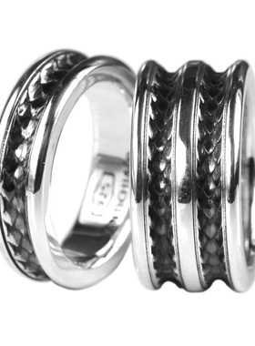 VANTICHI原创纯银龙鳞复古戒指