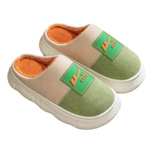 （换季捡漏）棉拖鞋男秋冬季家居室内厚底毛绒防滑新款棉鞋女