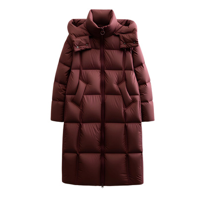 雅鹿女士中长款羽绒服