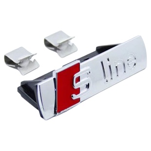 中网标奥迪金属合金sline适用于A4L A6L A1 A3 Q5 A5汽车改装车标