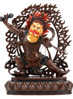 民族风室内菩萨纯铜描金摆件