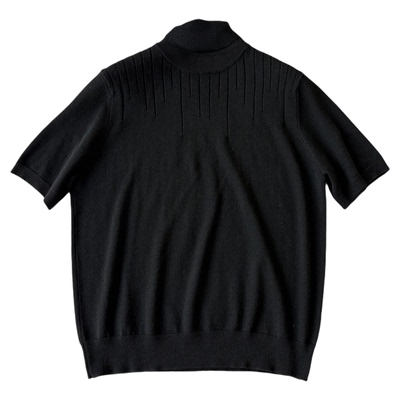 H1c悬线*桑蚕丝羊毛针织短袖