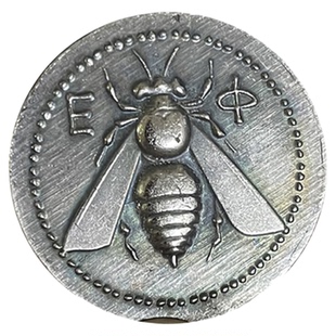 以弗所蜜蜂雄鹿古希腊铜币小亚细亚古币吊坠硬币打孔配项链24mm