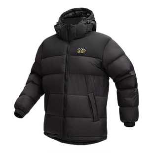 OZARK奥索卡鹅绒羽绒服男女情侣款休闲美式连帽短款防寒服156599