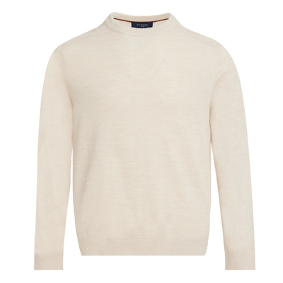 SCOFIELD绵羊毛圆领针织衫毛衣